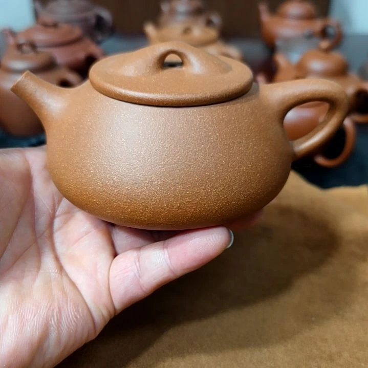 紫砂茶壶宜兴紫砂壶半手工拍打