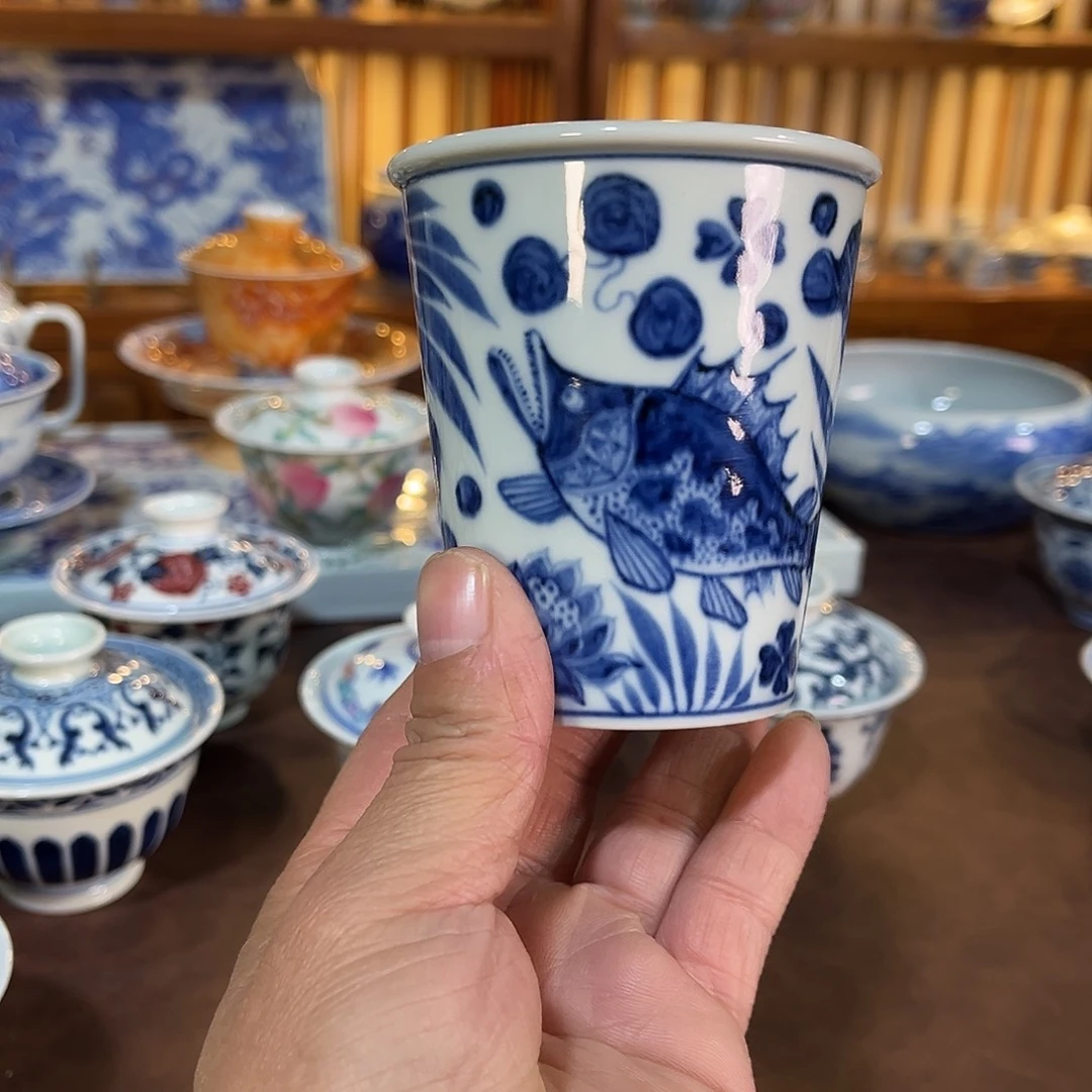錡镇堂手工手绘可乐杯