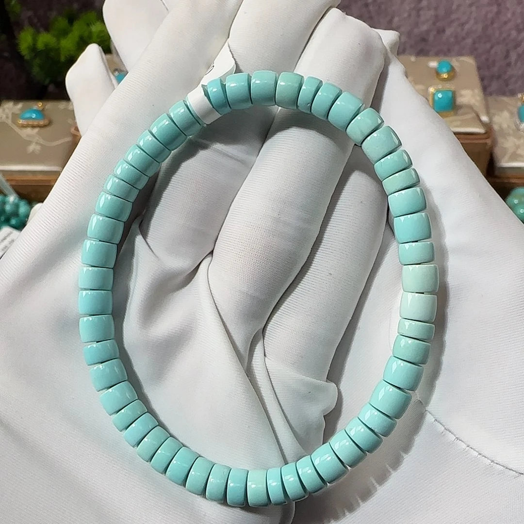 绿松石未镶嵌5mm➕直切手串