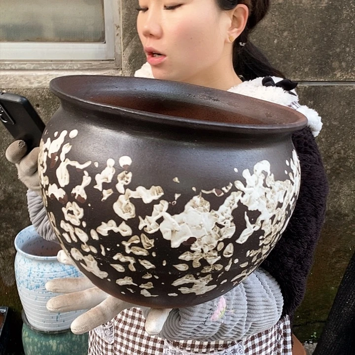 紫砂花盆正品口30高24