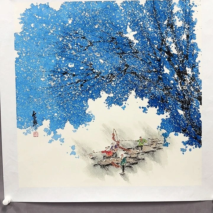 国画亲笔手绘放心去藏