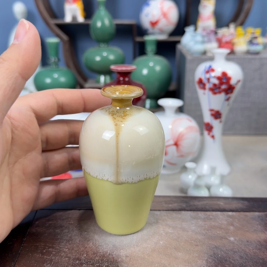 陶瓷手工小花器摆件