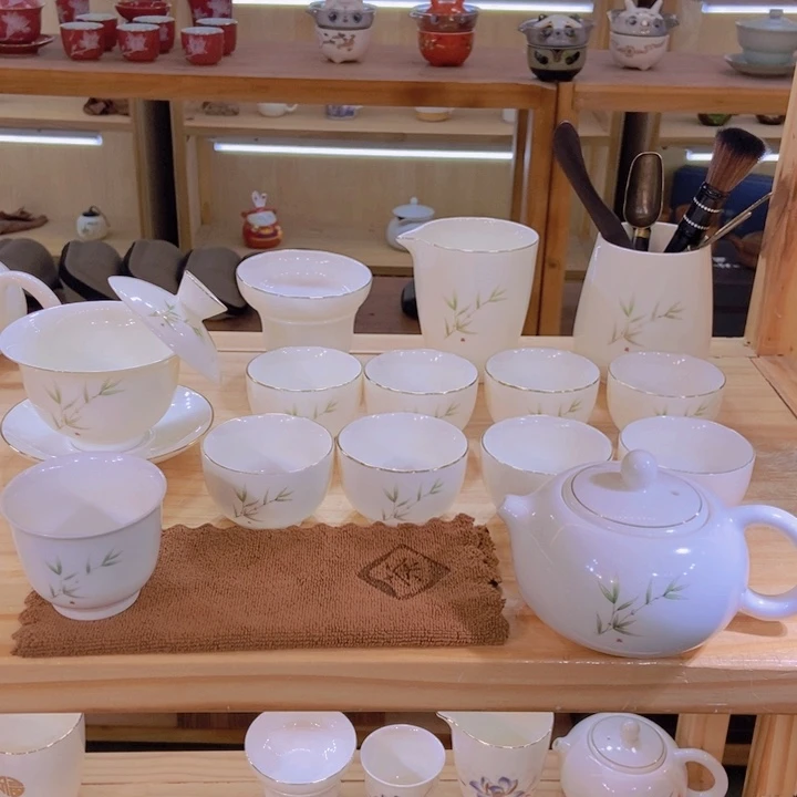 毕业套装茶壶盖碗全家福