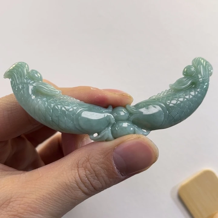 翡翠吊坠(赠链)未镶嵌代编织
