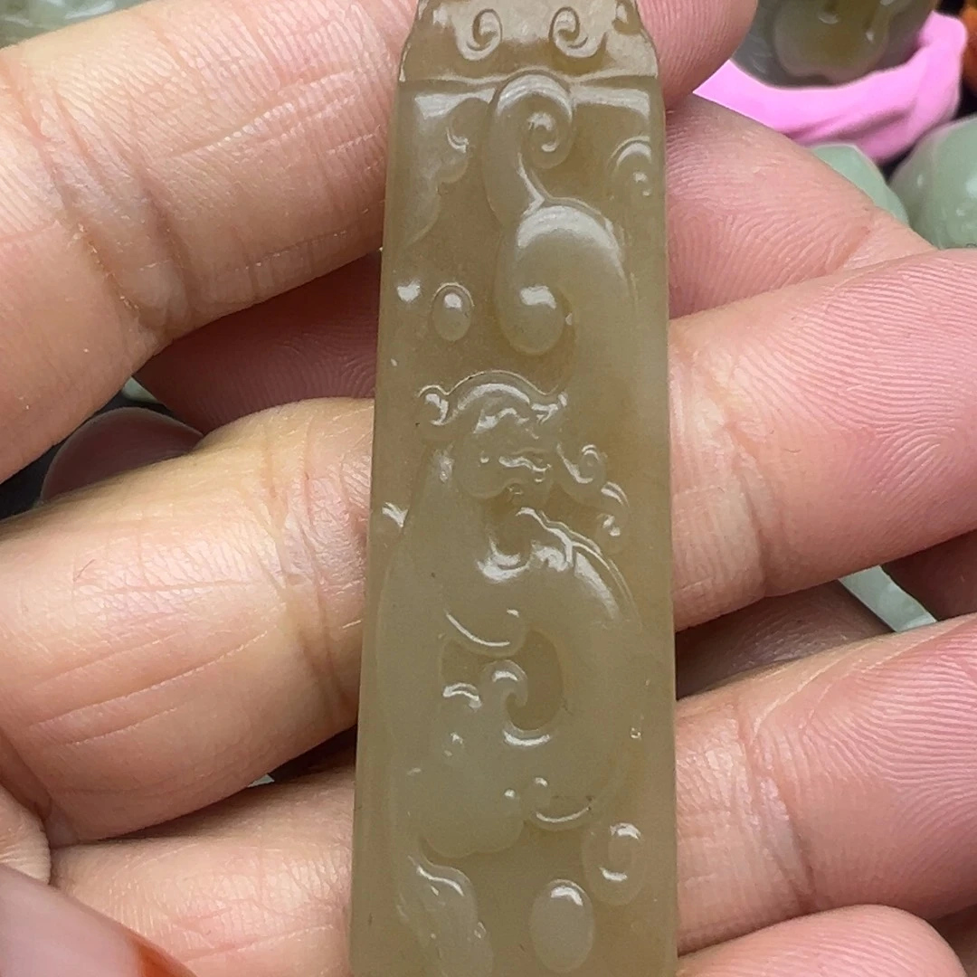 和田玉（糖玉）未镶嵌吊坠(不含链)