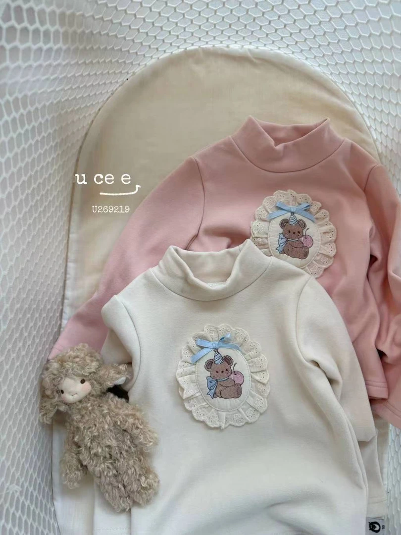 女童杏色卡通加厚打底衫（YX-269219-冬A）汉服散