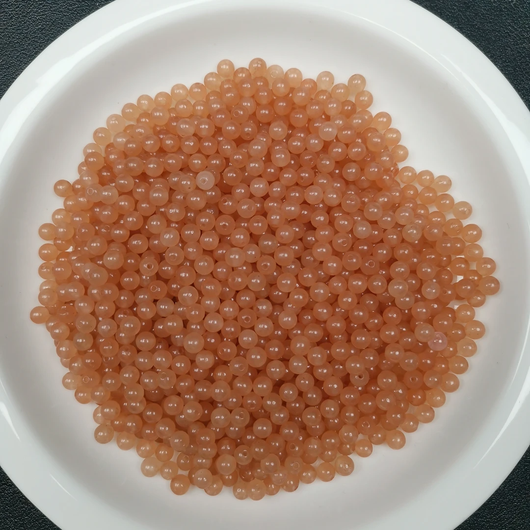 天然散珠w1533藕粉4mm*100颗