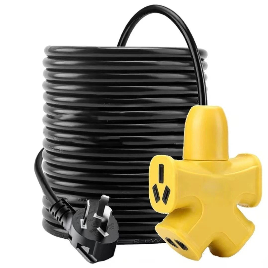 30米充的电室外的加长黑色线