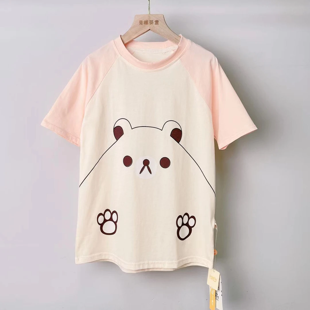 小尾巴女童夏季薄款家居服短袖睡裙 6811