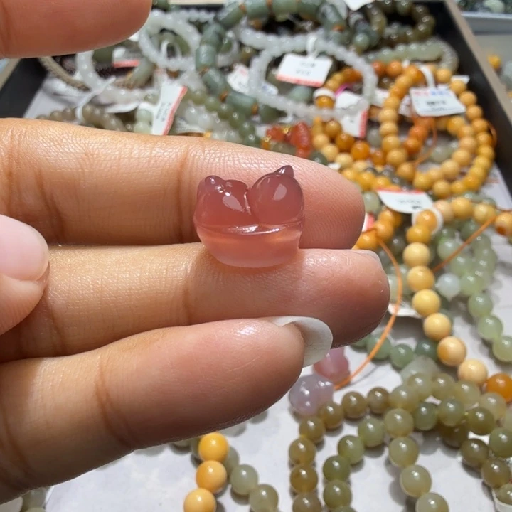 平***果未镶嵌和田玉珠宝半成品