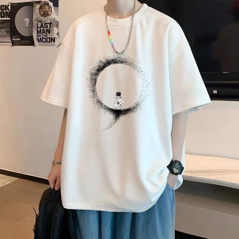 青少年潮牌纯棉短袖t恤男女宽松大码上衣ins高街美式休闲学生半袖