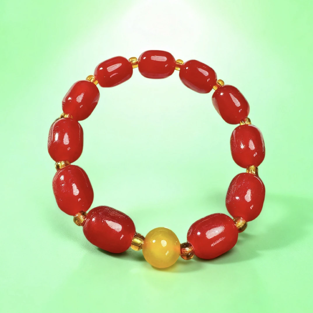 DC.牛血红单圈手串 A90-CDN-1A