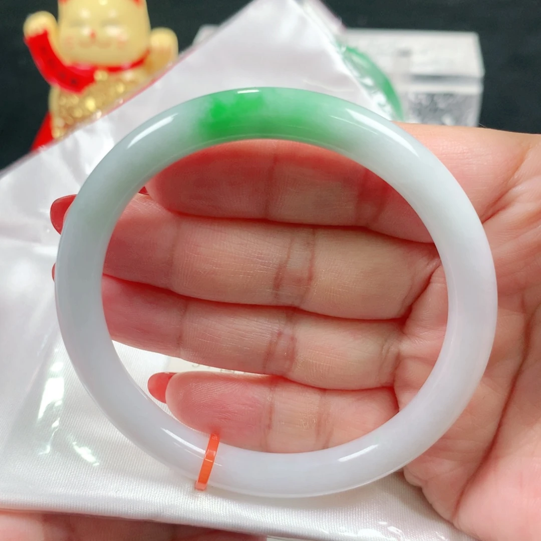 未镶嵌手镯翡翠编号DH1133 叮当57