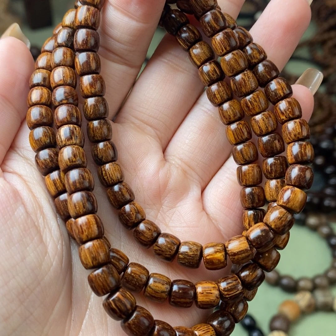 贡木手串/手链67黑金麻丝066