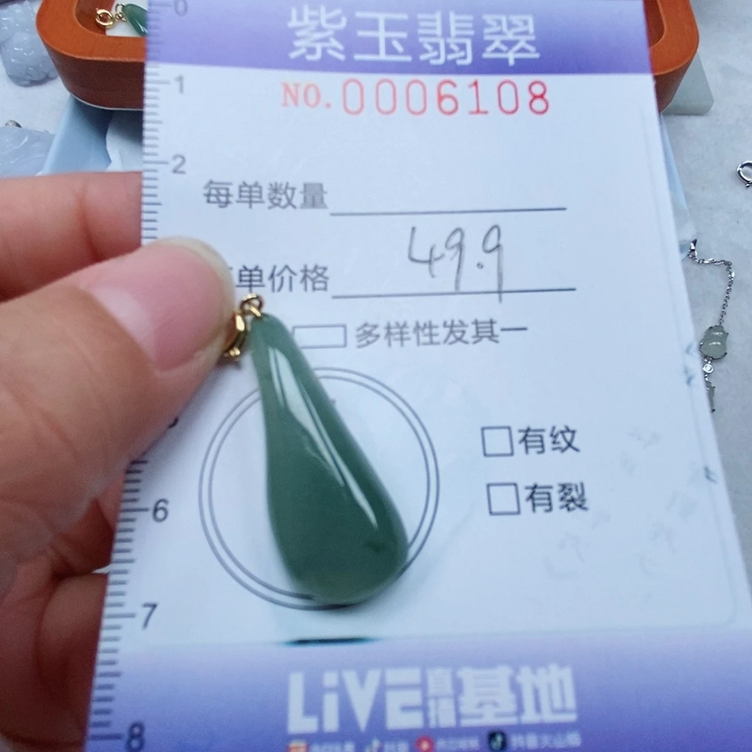 颈饰未镶嵌翡翠冰透随行