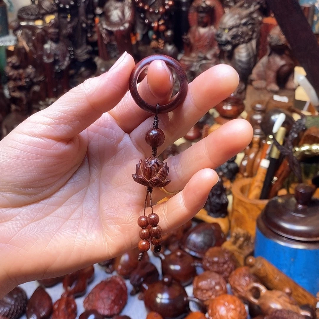 檀香紫檀（小叶紫檀）莲花跑花环