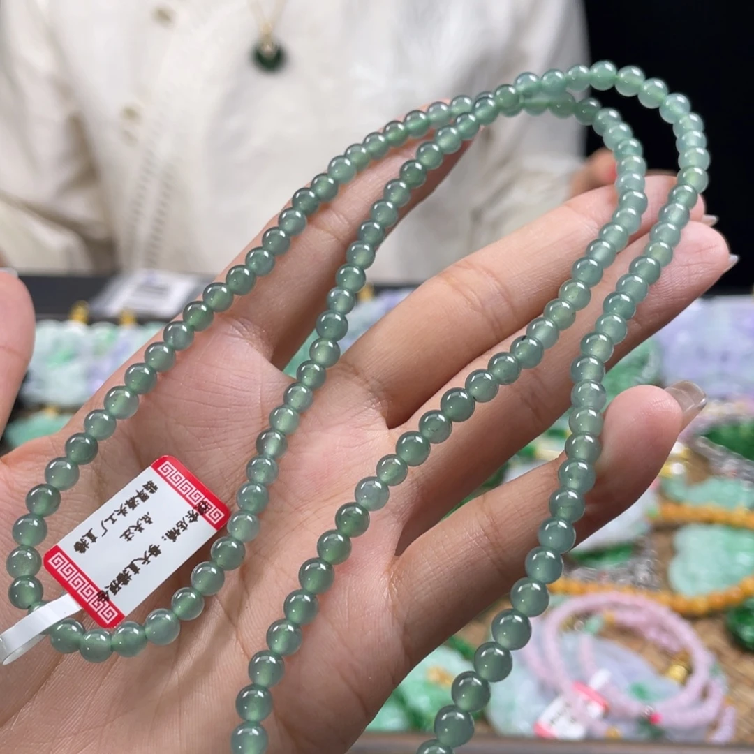 颈饰未镶嵌翡翠代编织