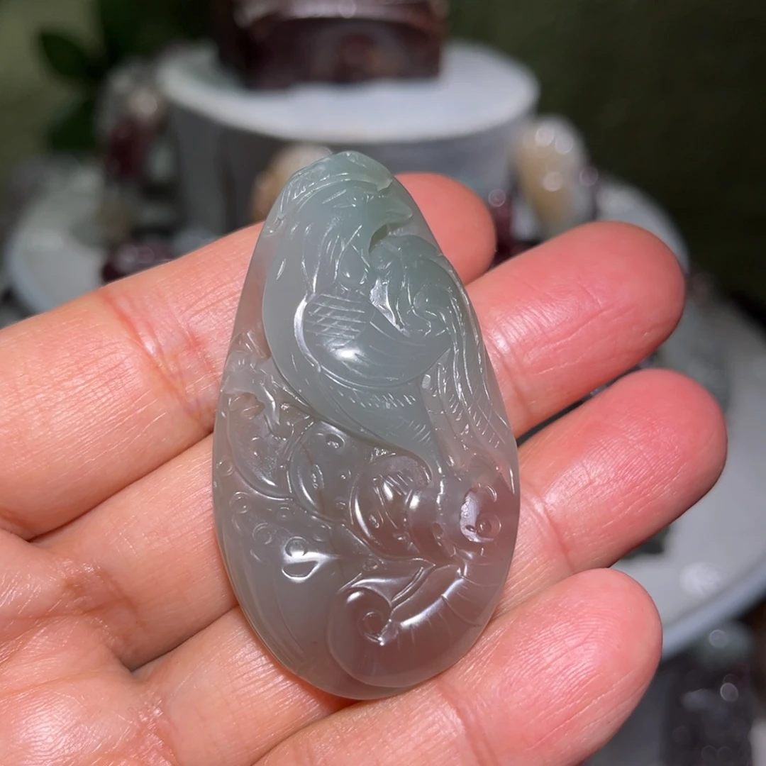未镶嵌颈饰玛瑙/玉髓吉祥如意