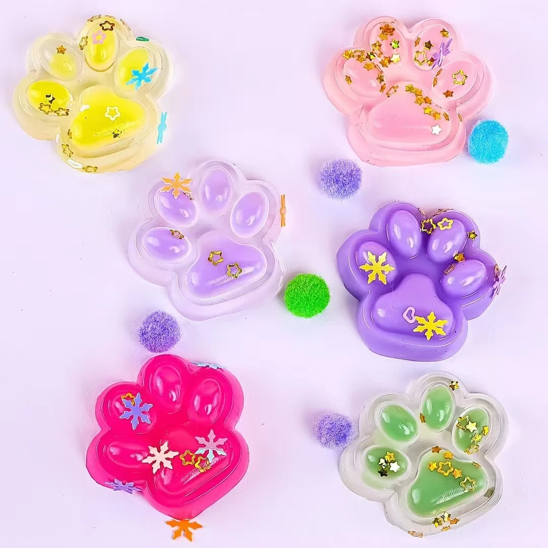 迷你猫爪乌龟拖鞋捏捏乐解压发泄高颜值  一单到手48个