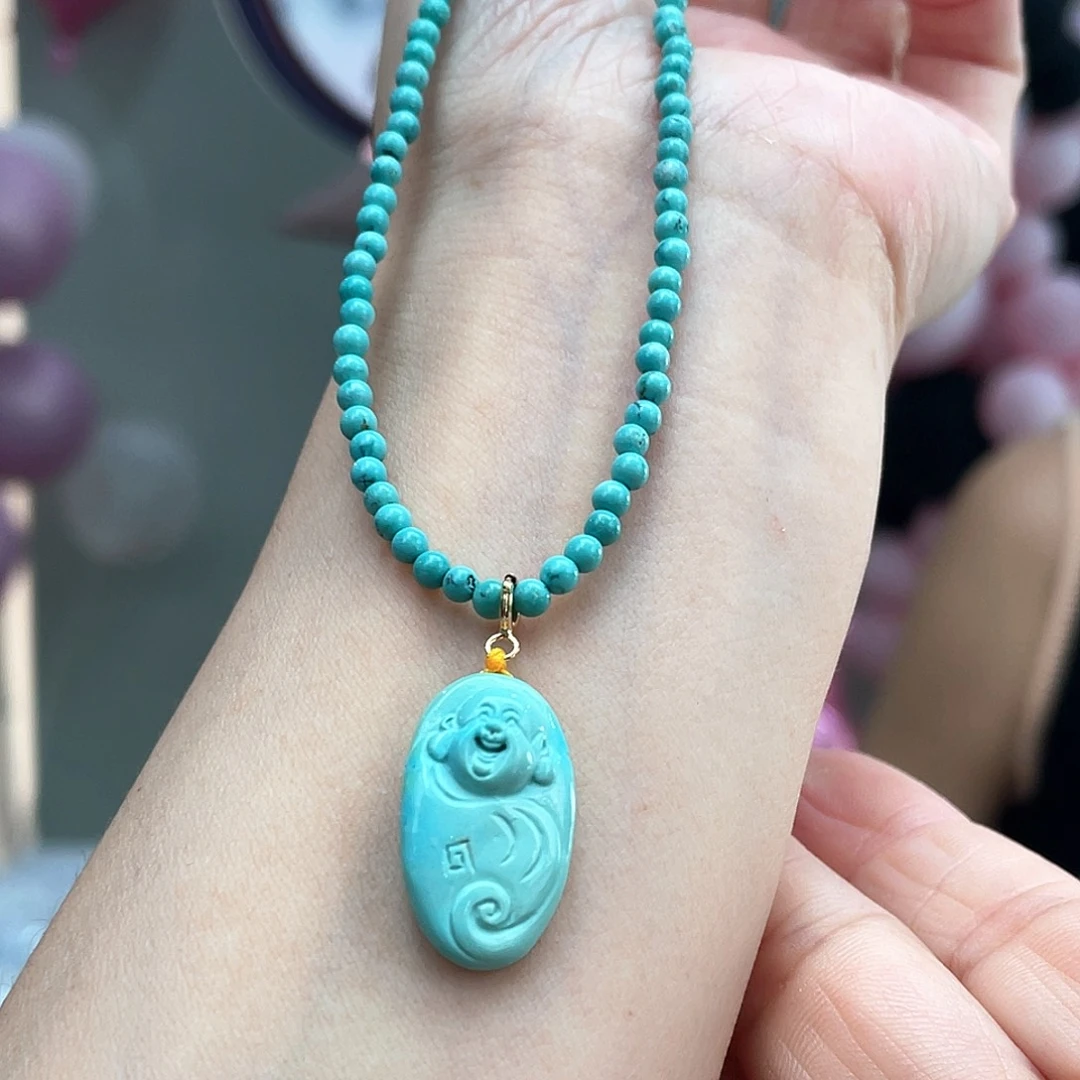 绿松石未镶嵌颈饰