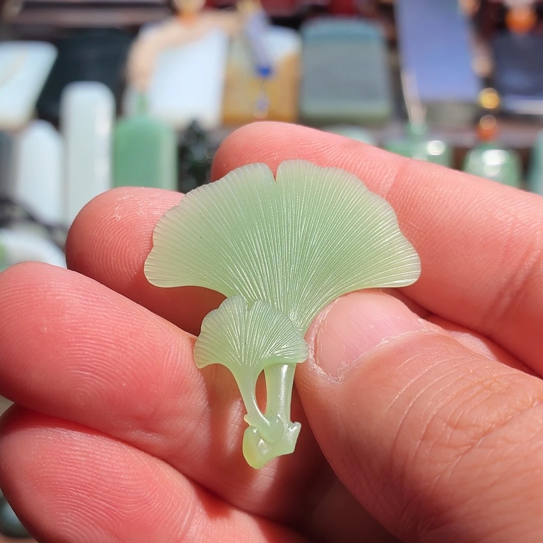 和田玉（碧玉）未镶嵌吊坠(不含链)