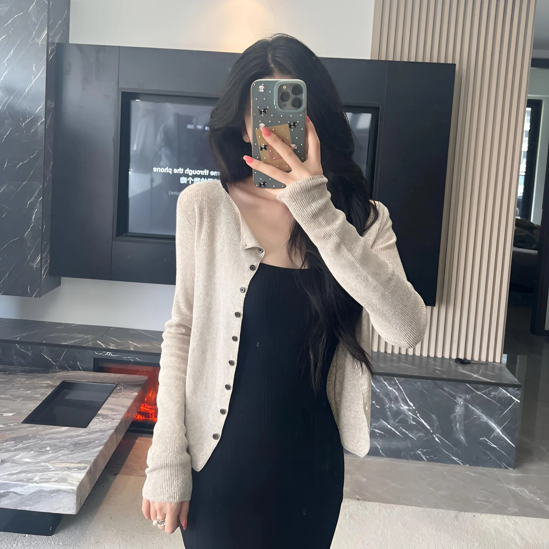 【清欢】百搭轻薄春夏亚麻混纺开衫