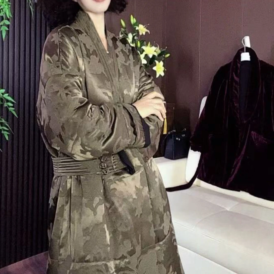 冬季加厚保暖韩版休闲中长款大衣