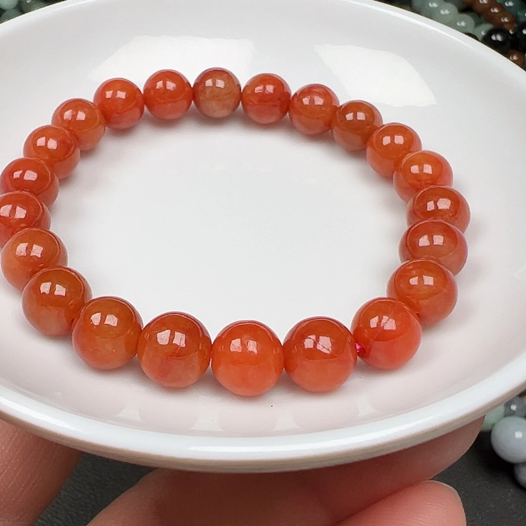 翡翠手链未镶嵌我***虾货主老华