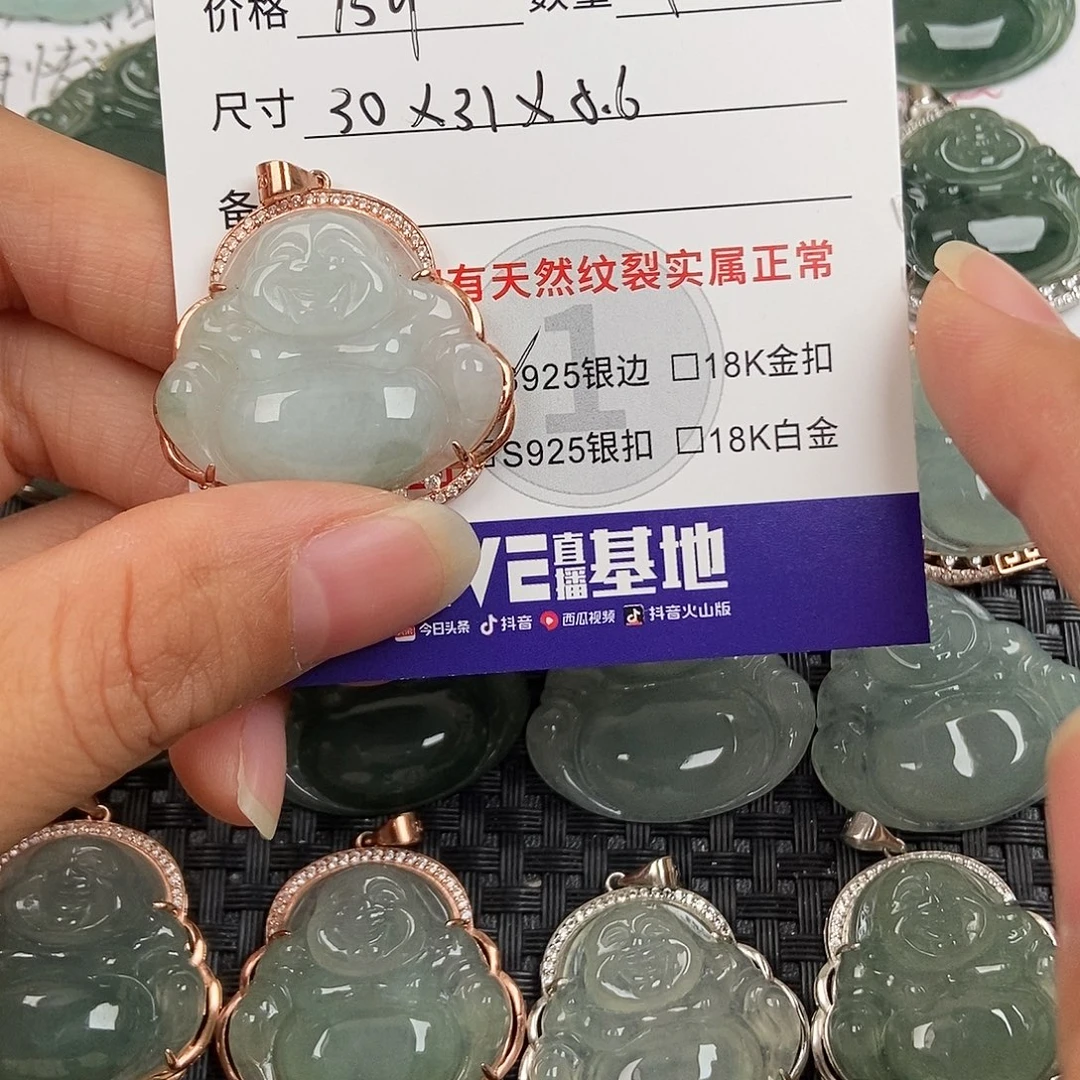 翡翠银S925镶嵌颈饰