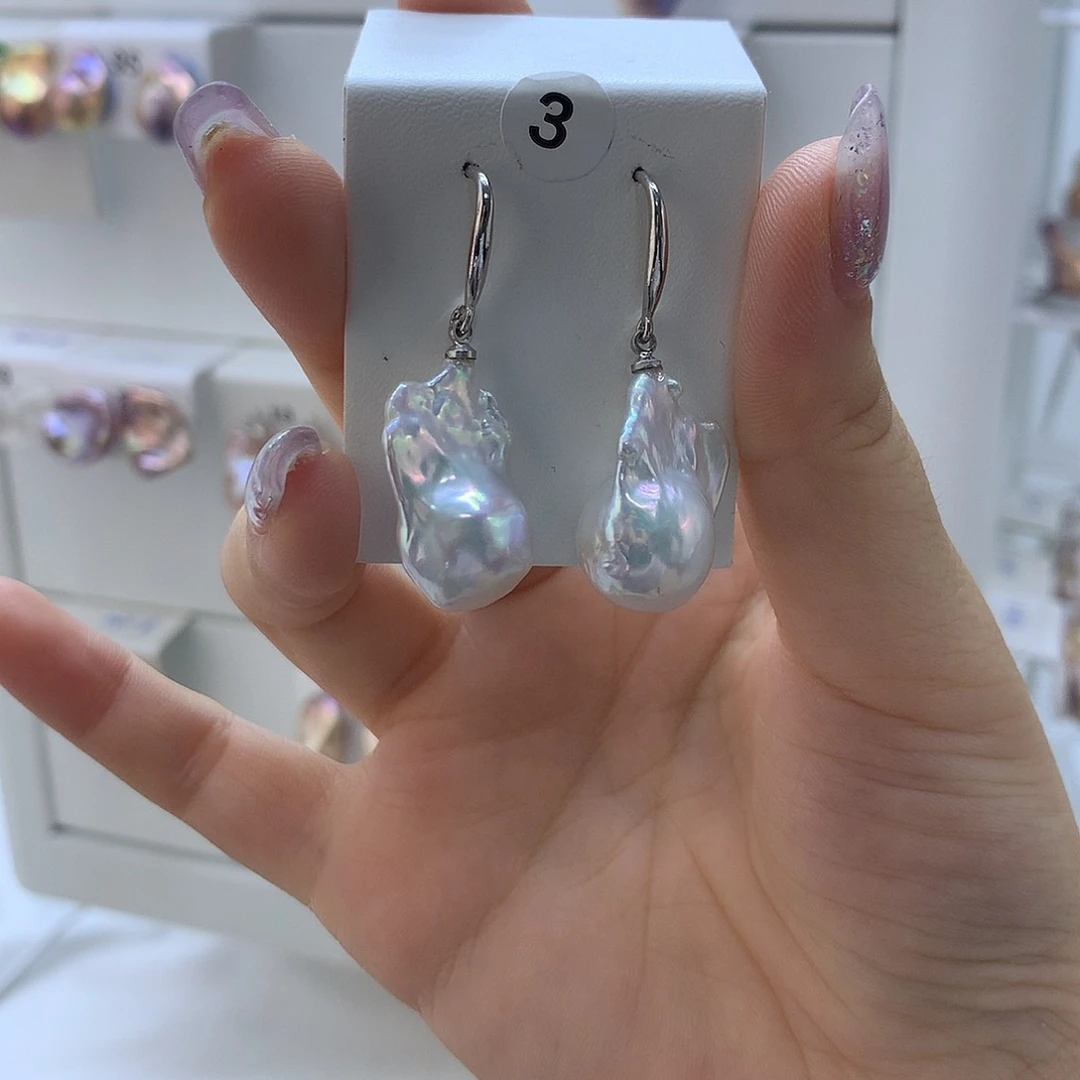 未镶嵌淡水珍珠耳饰