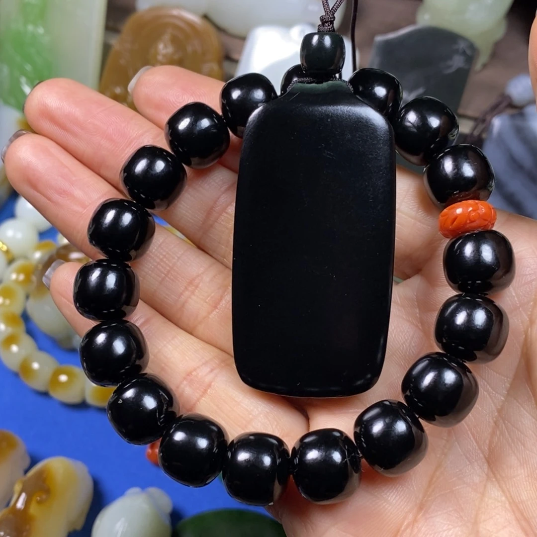 和田玉手串未镶嵌