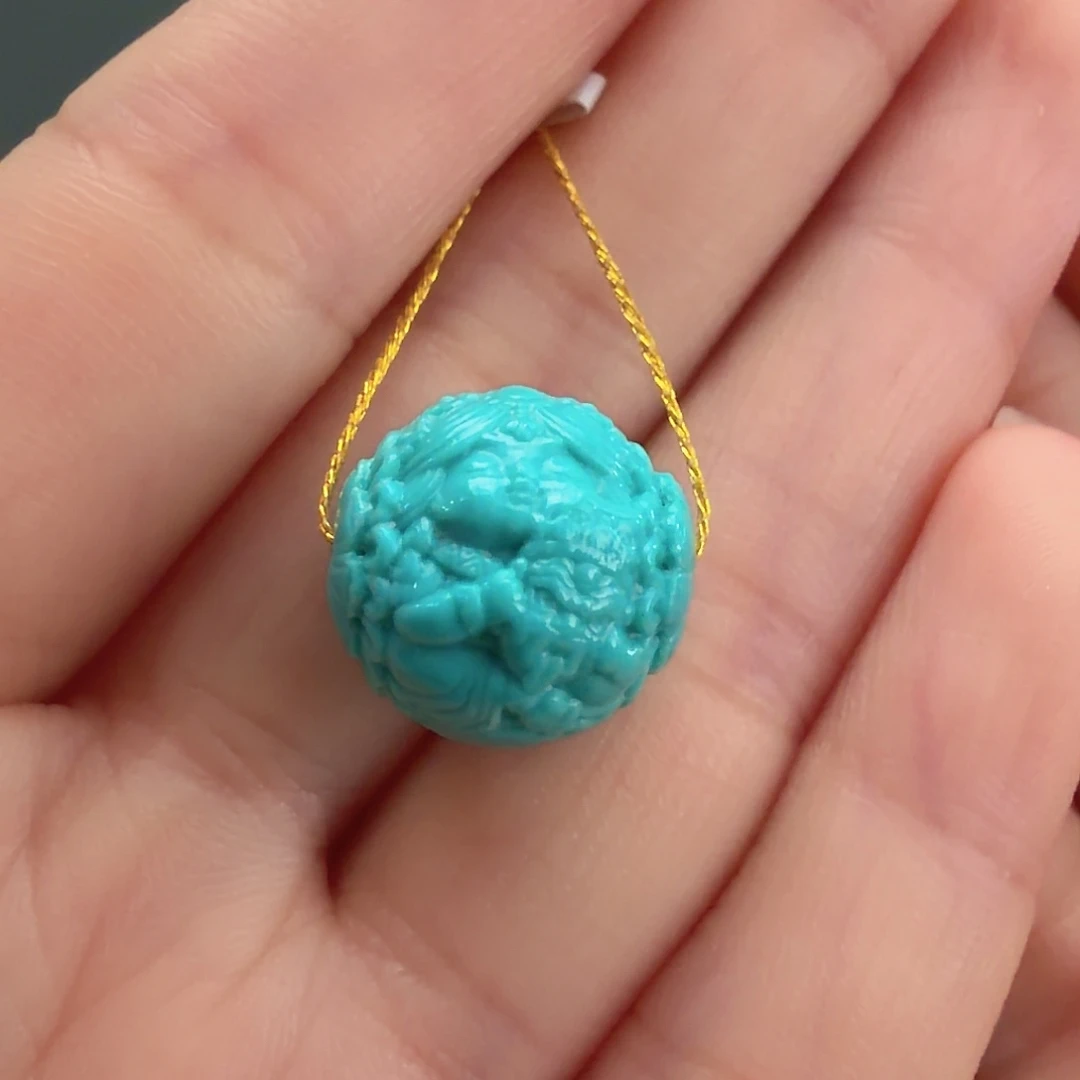 绿松石未镶嵌颈饰