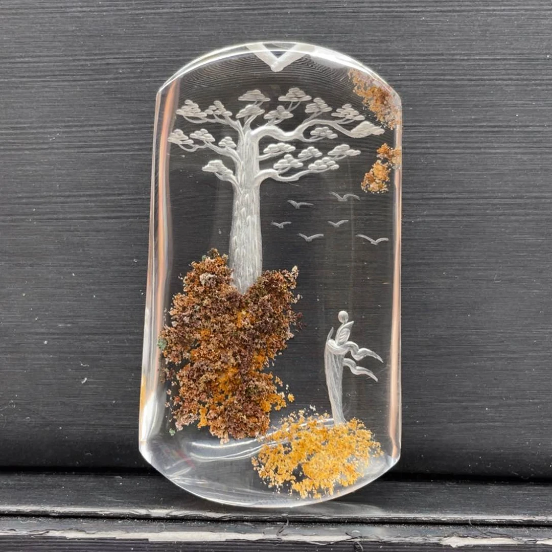 水晶吊坠未镶嵌悟道