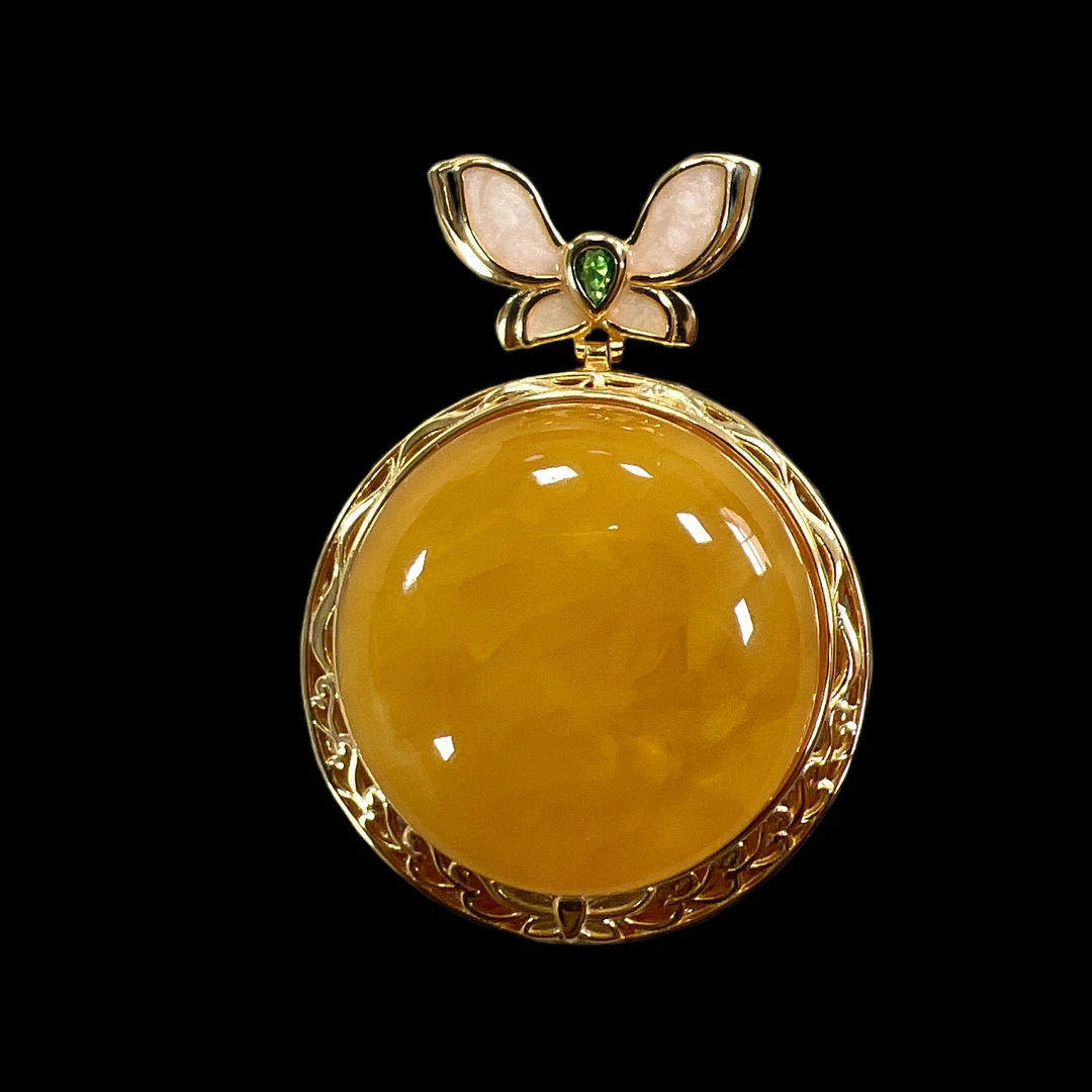 N0173蜜蜡吊坠孤品