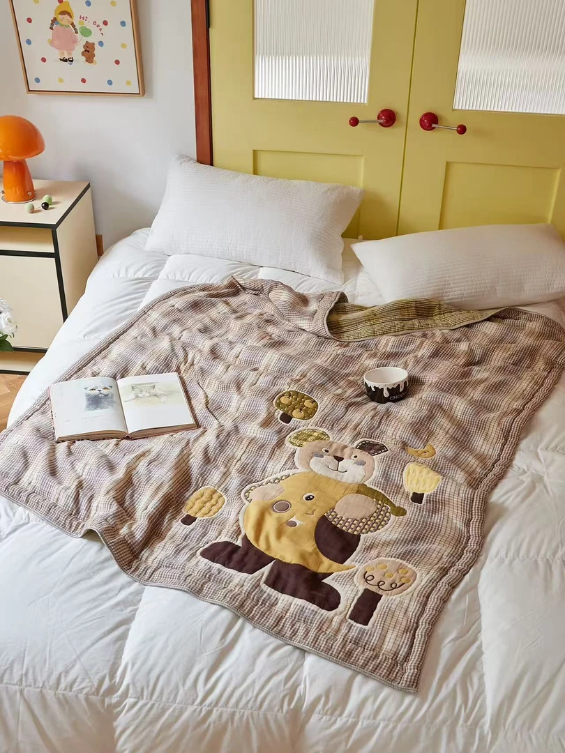 TuLa（全棉加厚泡芙美学被）机洗可爱加厚婴幼儿柔软四季被秋冬被