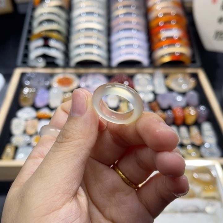 玛瑙/玉髓未镶嵌戒指