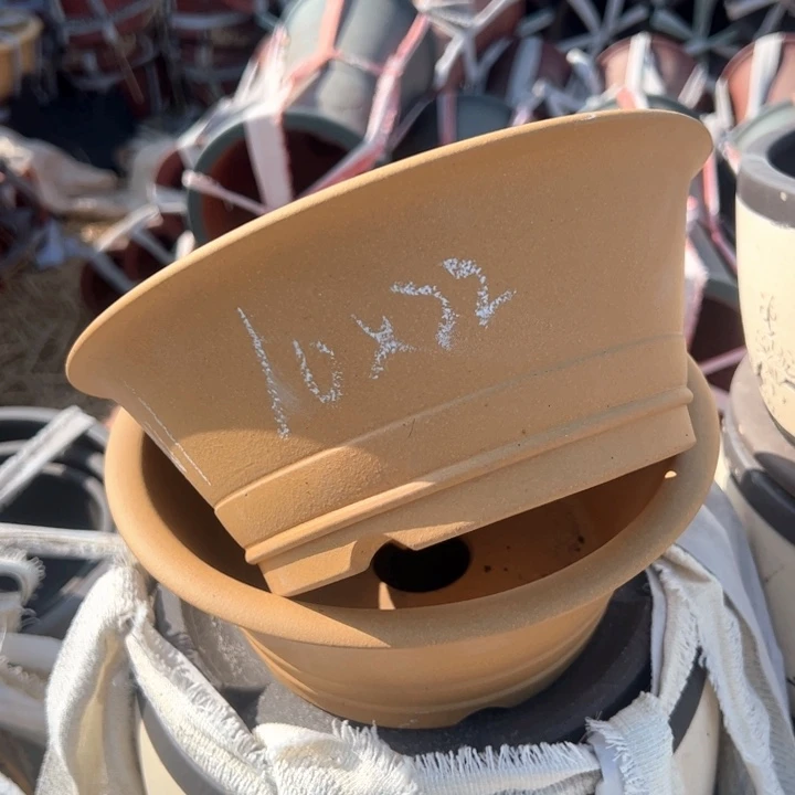 红陶紫砂碗盆口22