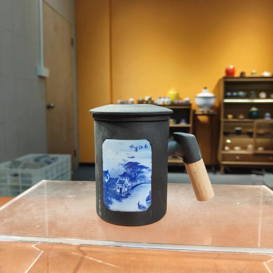 德化云仓 水墨江南办公杯-6384