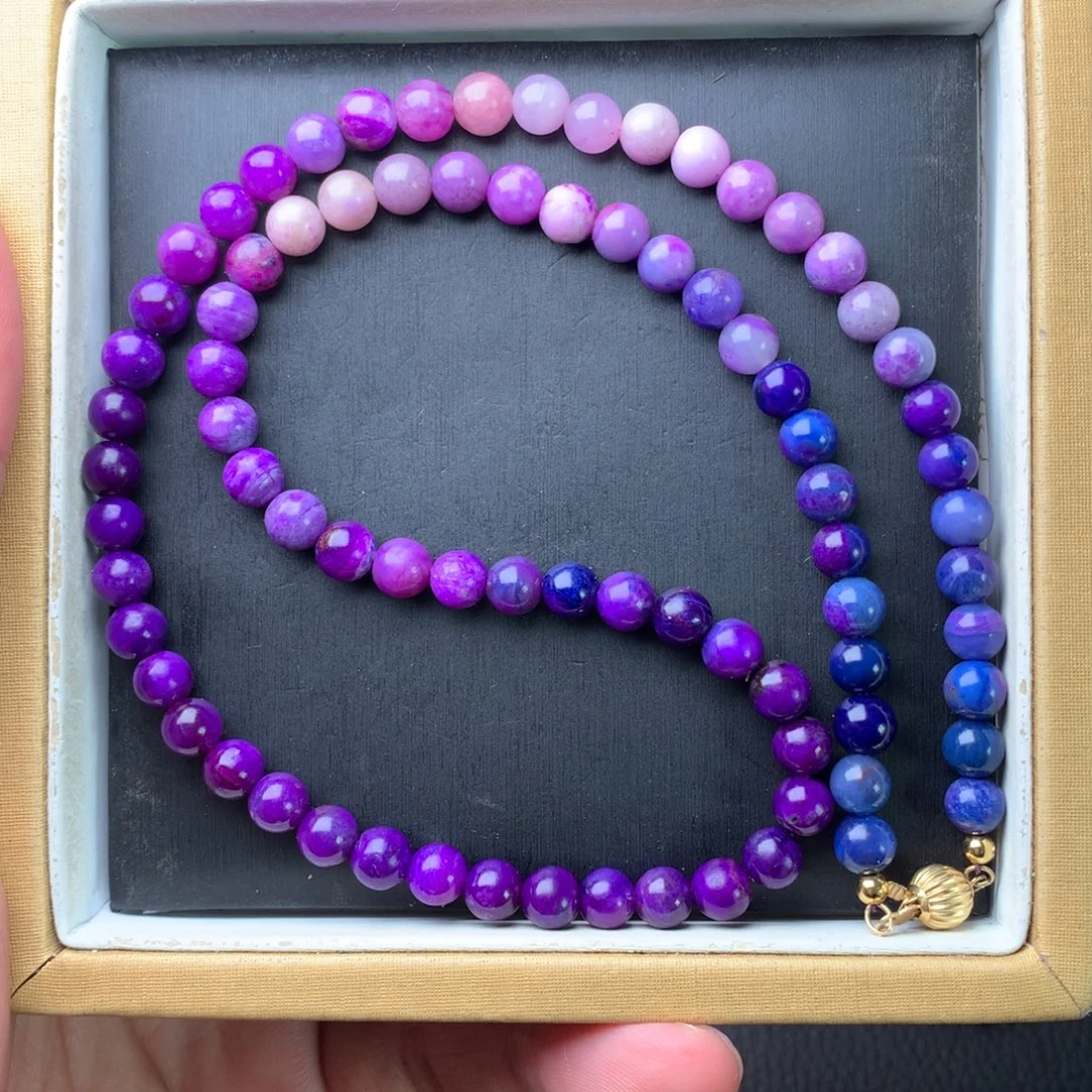 苏纪石（舒俱来）18K金镶嵌项链