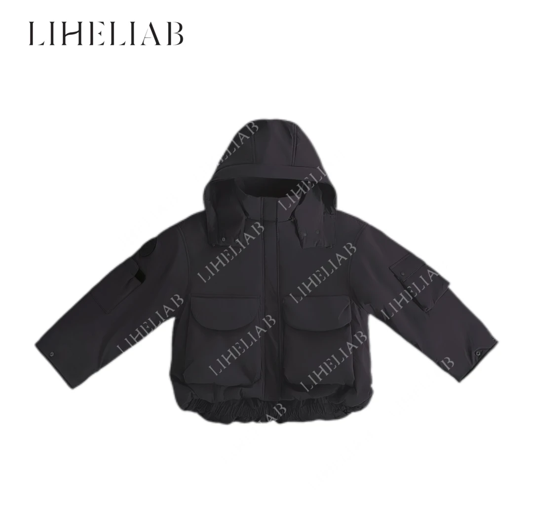 宝儿家 / 工装连帽外套 显瘦冬季设计感多口袋常规款外套