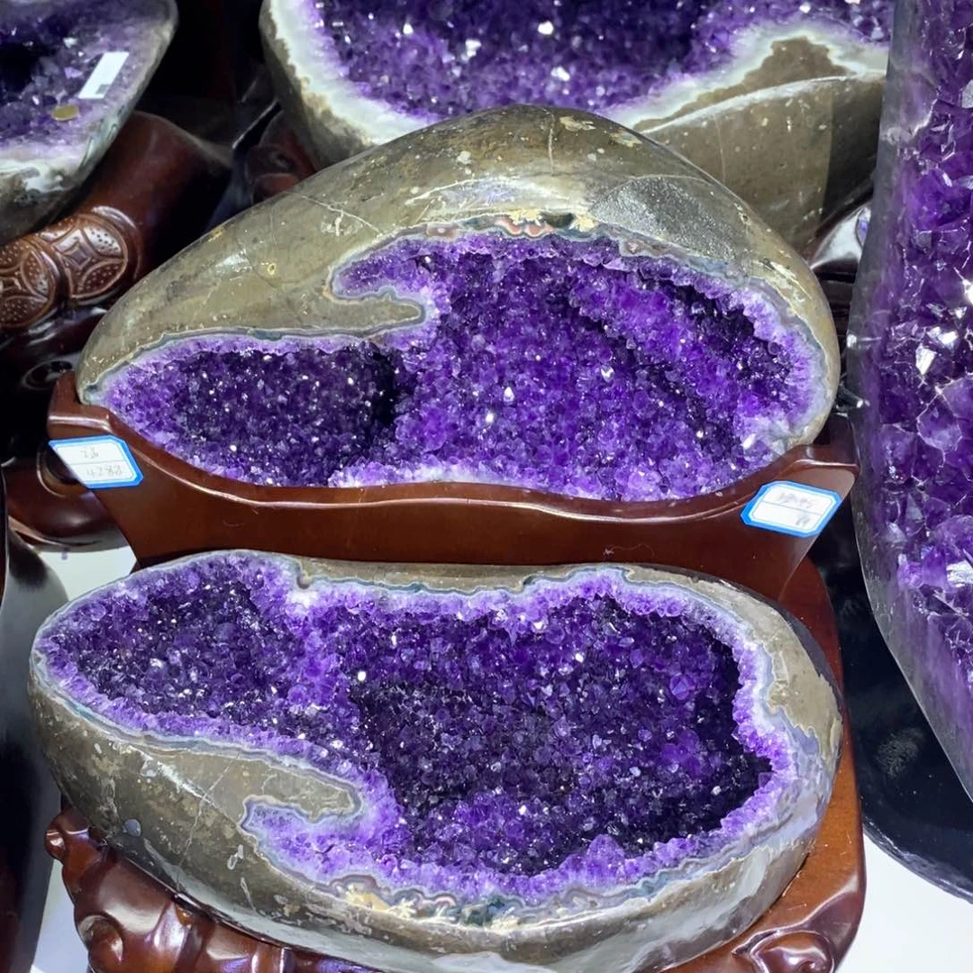 紫晶摆件未镶嵌莹