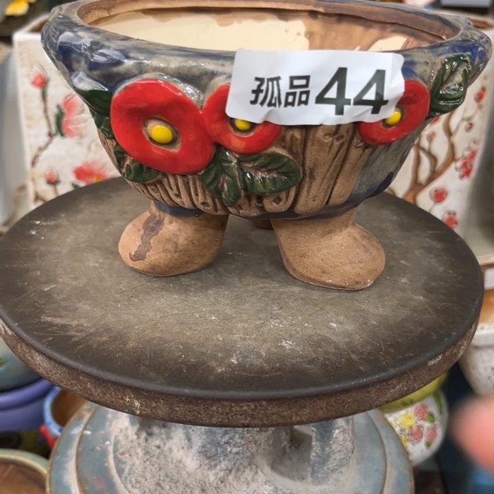 紫砂花盆粗陶材质多肉花盆