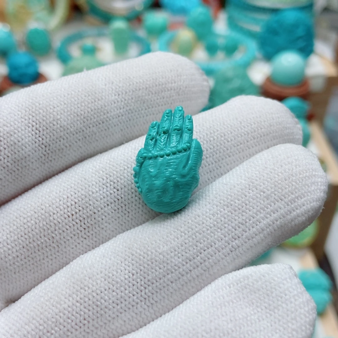 绿松石未镶嵌佛手