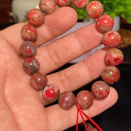 回***事天然辰砂原石手串