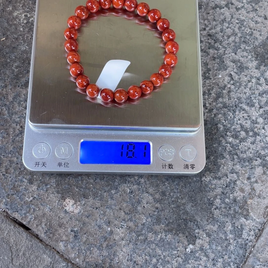 南红玛瑙单圈手串未镶嵌
