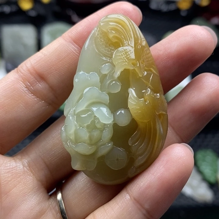 和田玉未镶嵌颈饰48