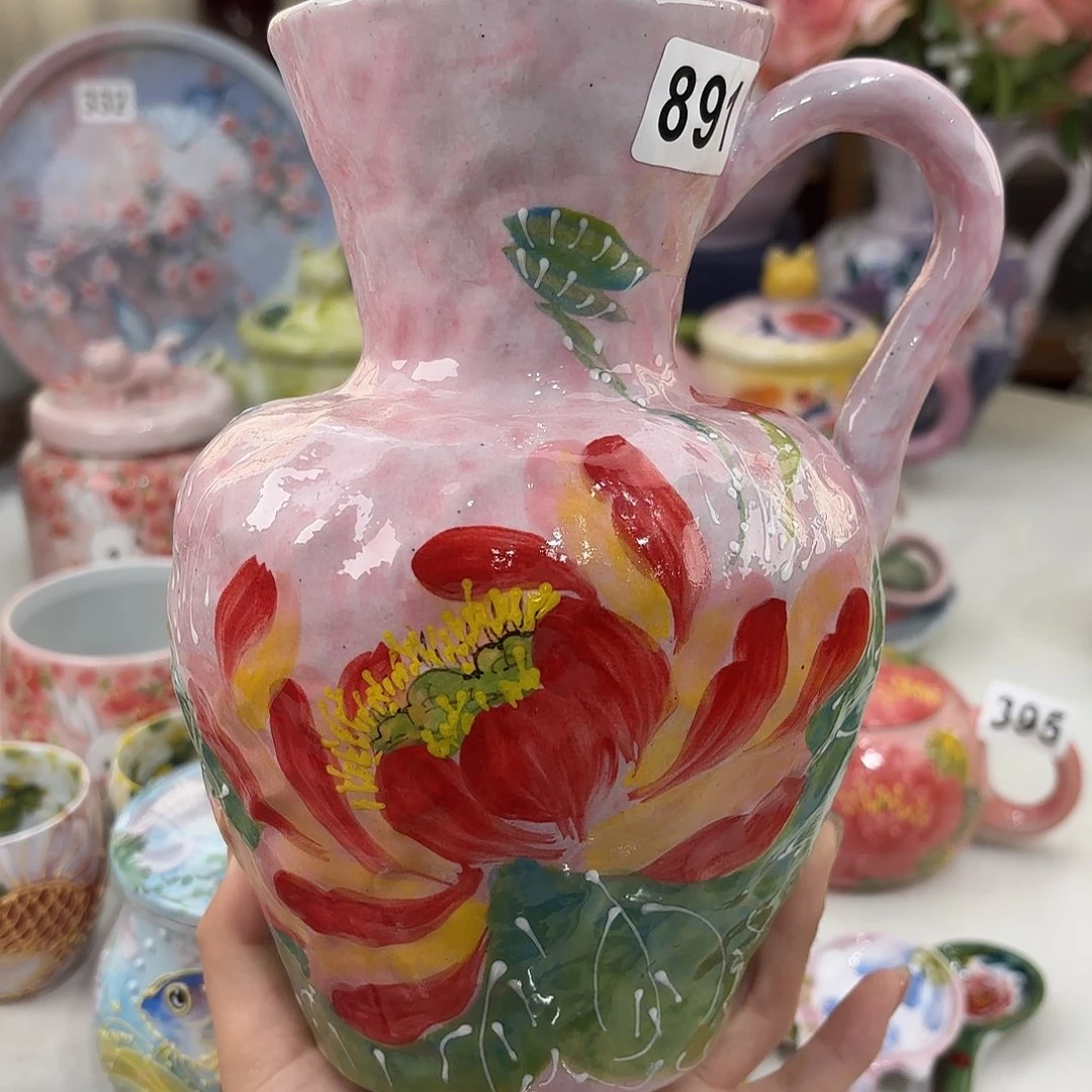 景德镇手绘高温釉下彩陶瓷茶具