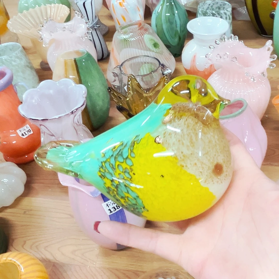 琉璃鸟不完美家悦琉璃花瓶花器