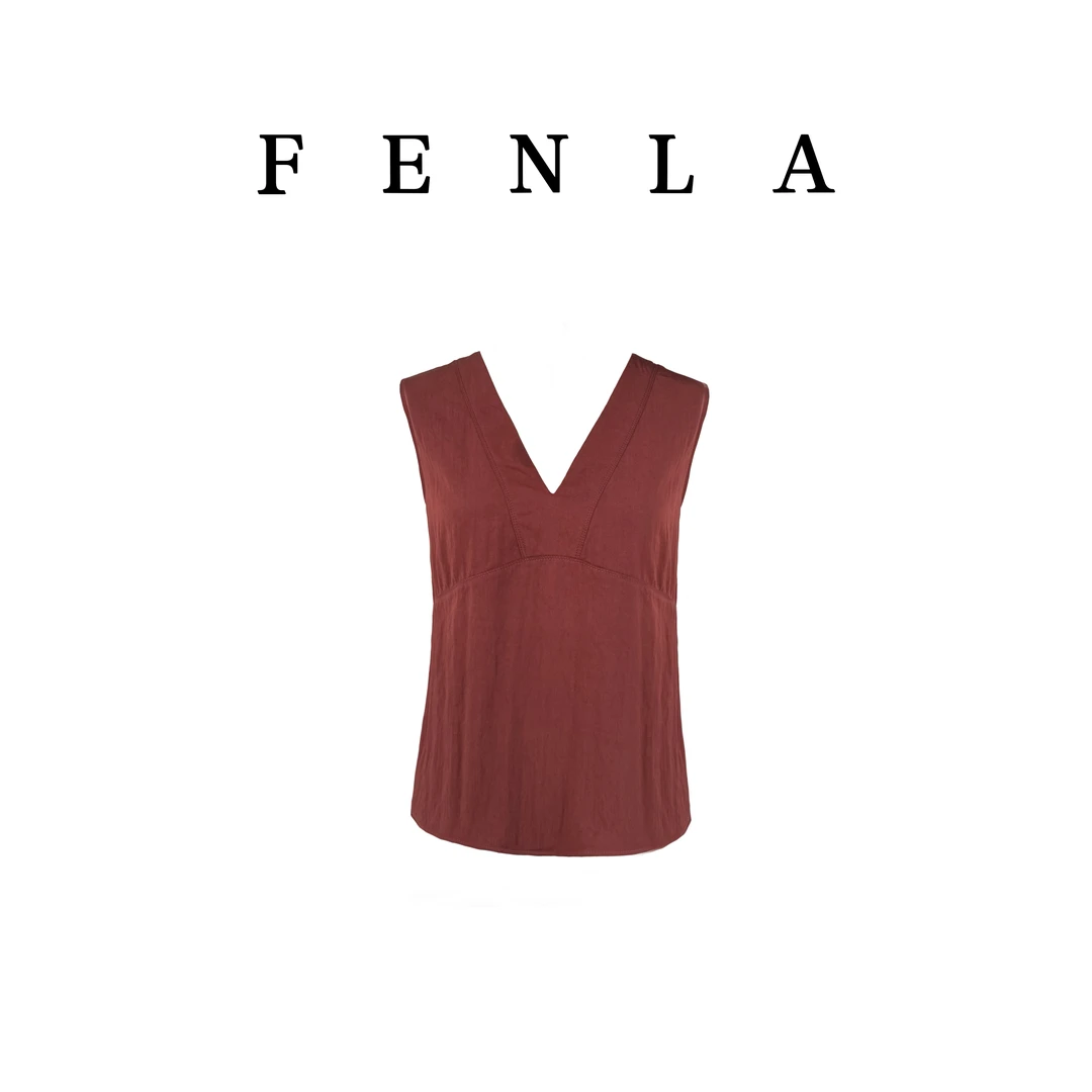 【惠姐私服】韩系休闲风宽松v领简约百搭背心吊带上衣 82785-82787