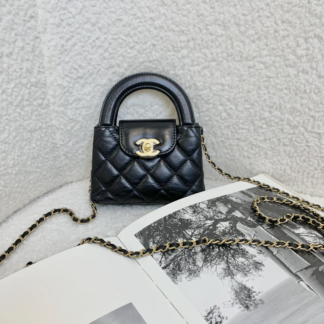 99新 Chanel/香奈儿 壹臻/23K黑金Kelly nano / 38440937